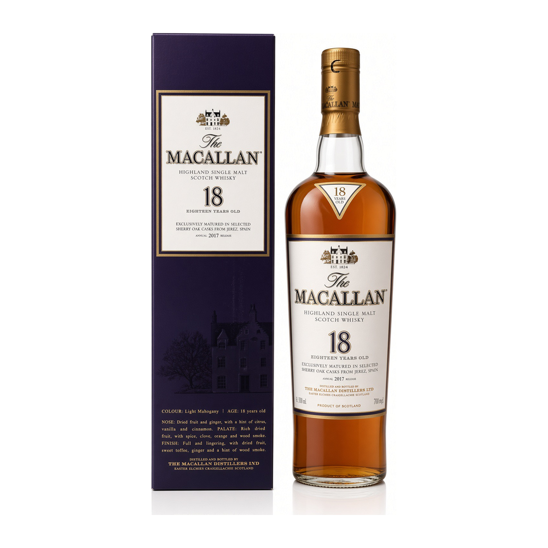 Macallan 18 Year Old Sherry Oak (2017 Release) (0.7L)